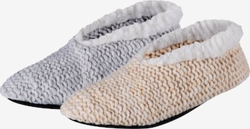 camano Hausschuh in Beige: Vorderseite