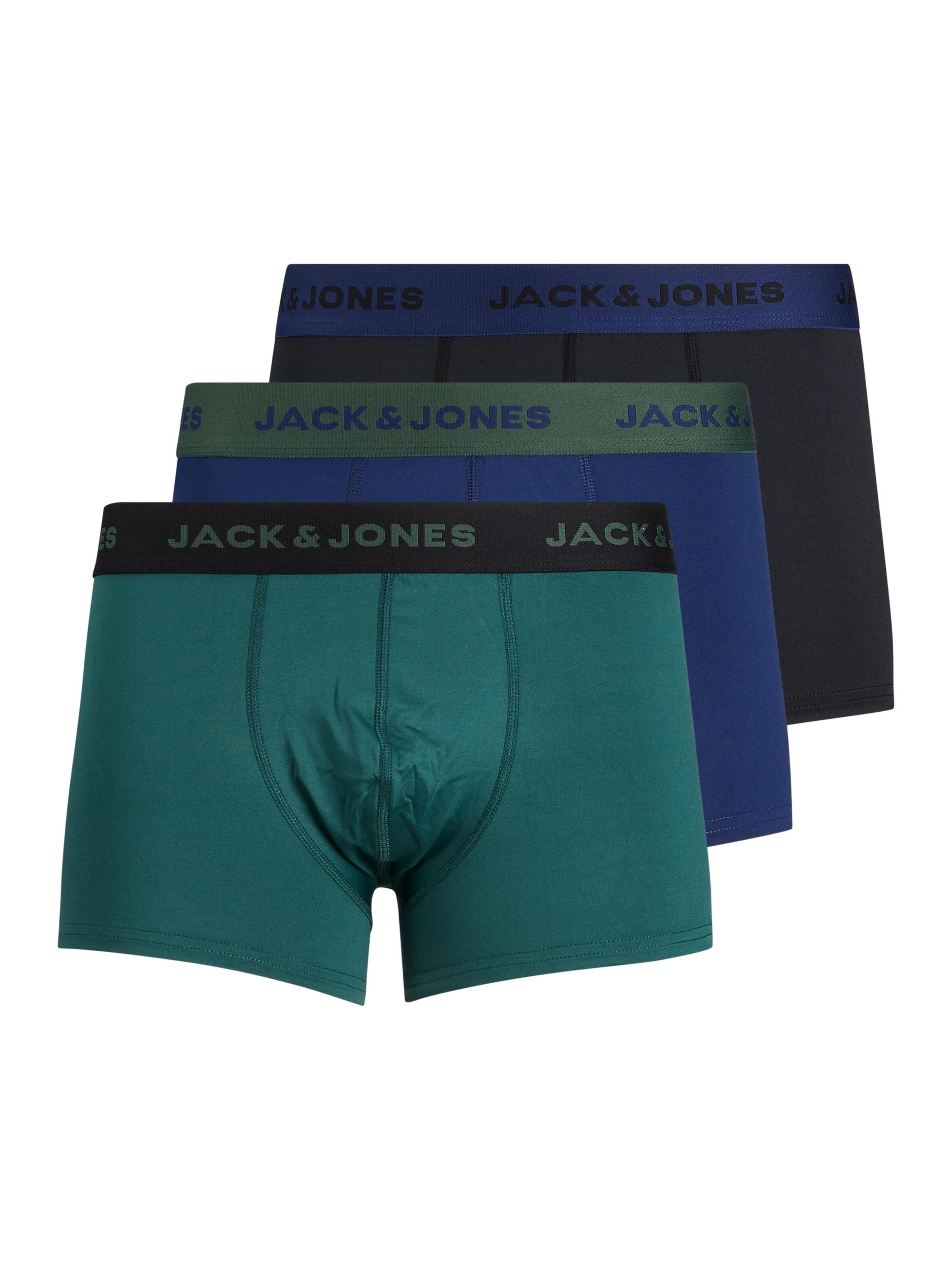 Uomo Intimo JACK & JONES Boxer Jason in Blu, Marino, Verde Scuro 