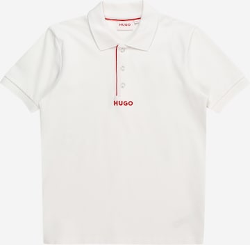 HUGO Red Poloshirt in Weiß: predná strana