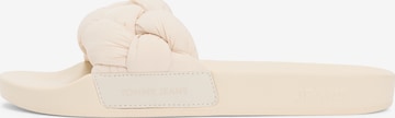 Tommy Jeans Mules in Beige: front
