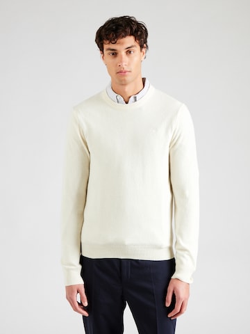 Hackett London Sweater in White: front