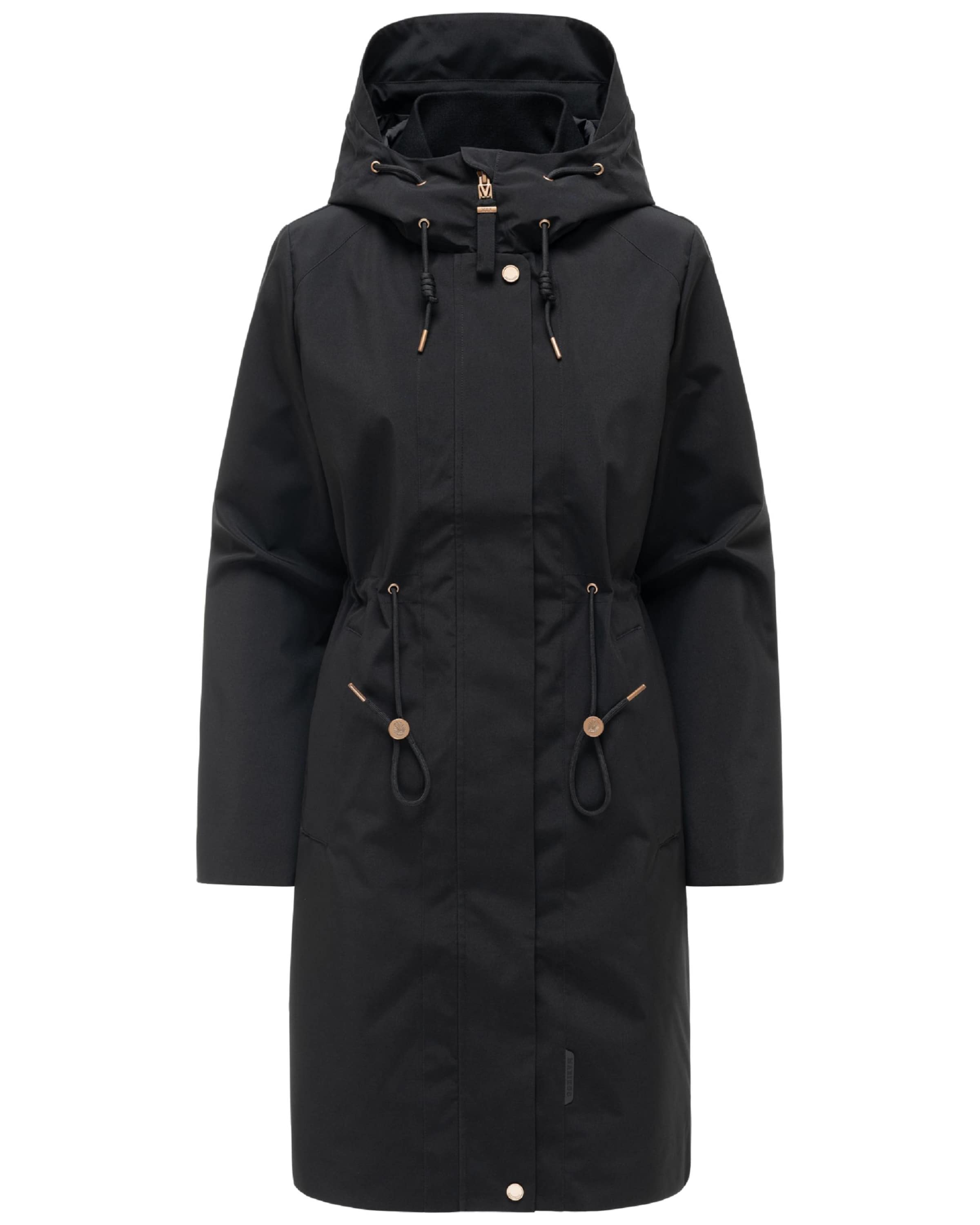 Parka mi-saison 'Zilandaa 16' MARIKOO en noir : devant