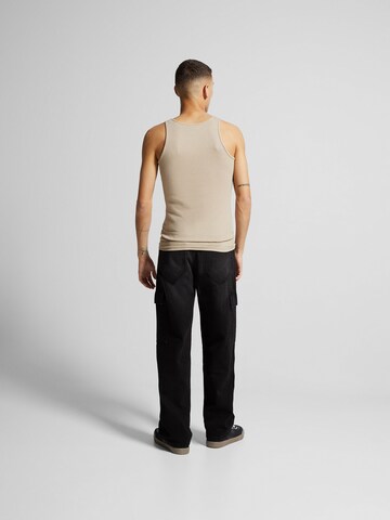 Bershka Loosefit Jeans in Schwarz