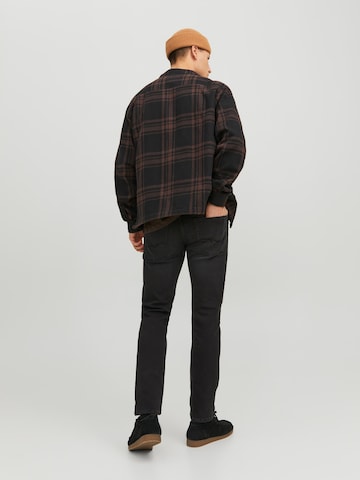 Coupe slim Jean 'Mike' JACK & JONES en noir