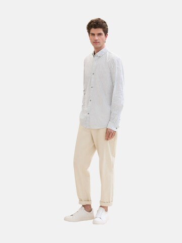 TOM TAILOR DENIM Regular fit Button Up Shirt in White
