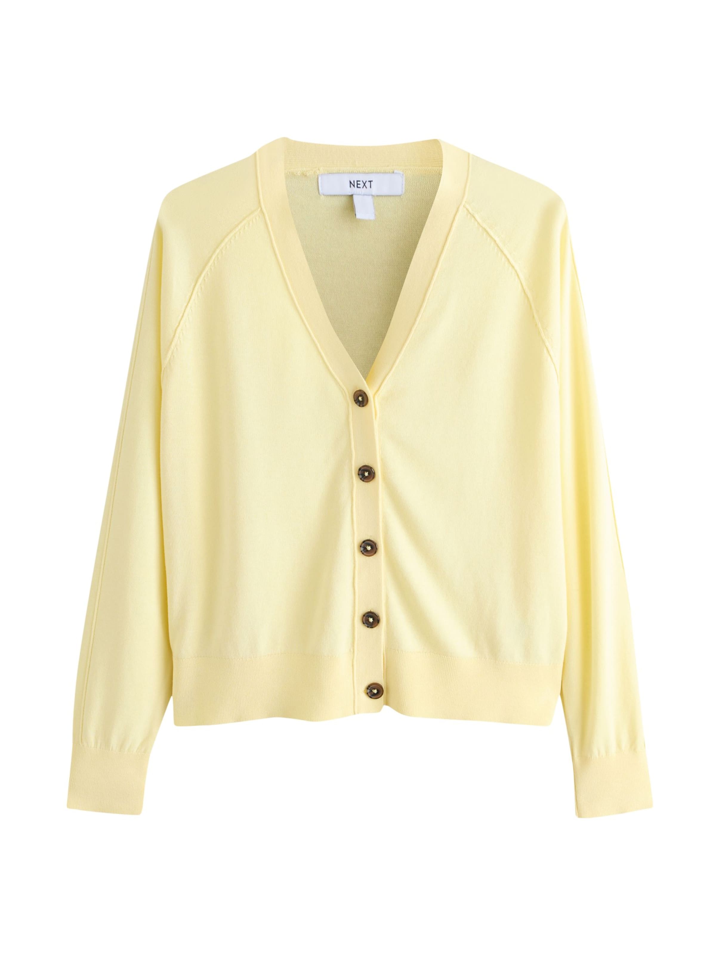 Next Knit Cardigan in Yellow: front