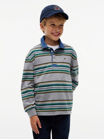 T-Shirt TOMMY HILFIGER en gris : devant