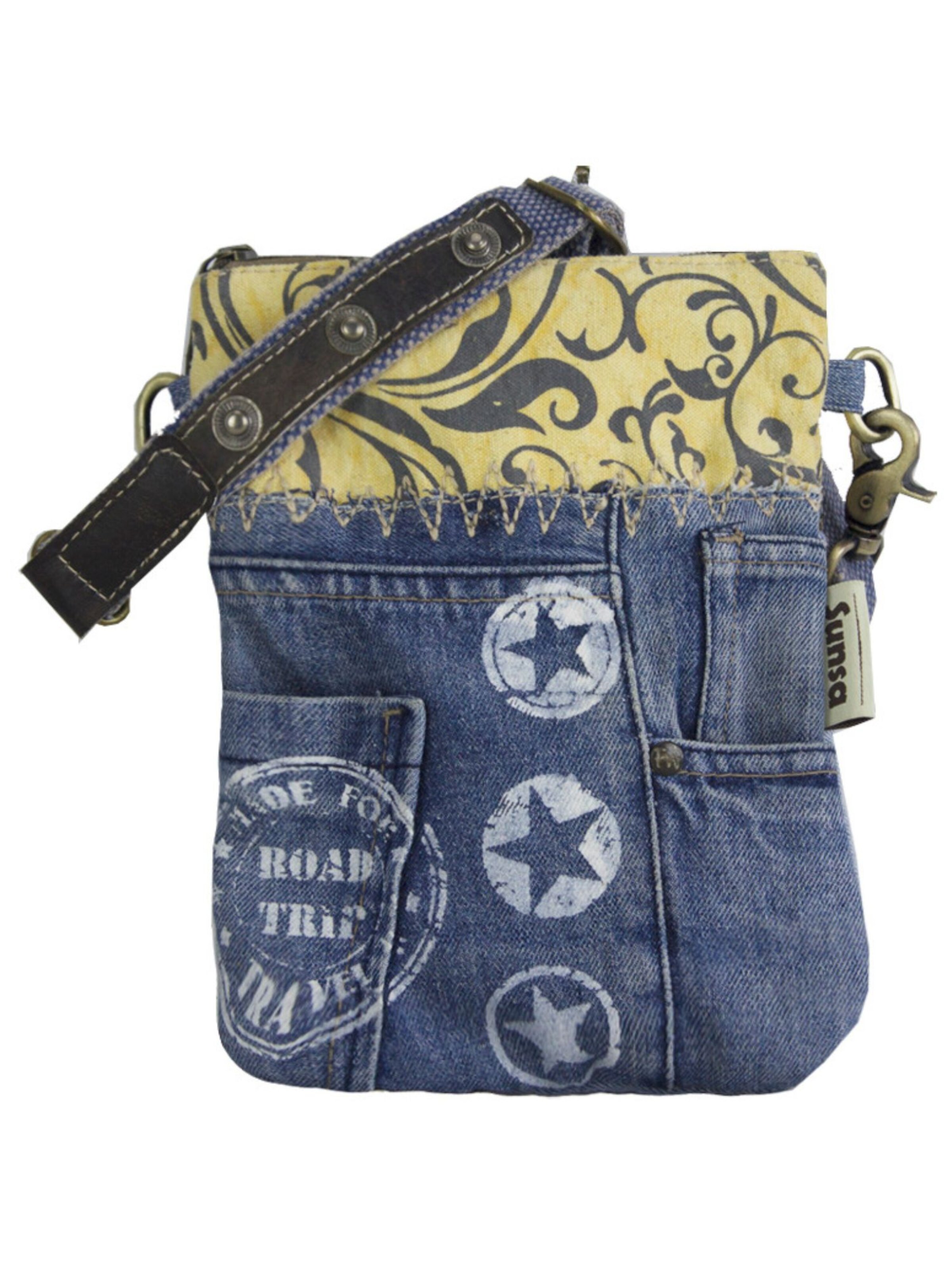 Sunsa Crossbody Bag 'Sunsa' in Blue: front