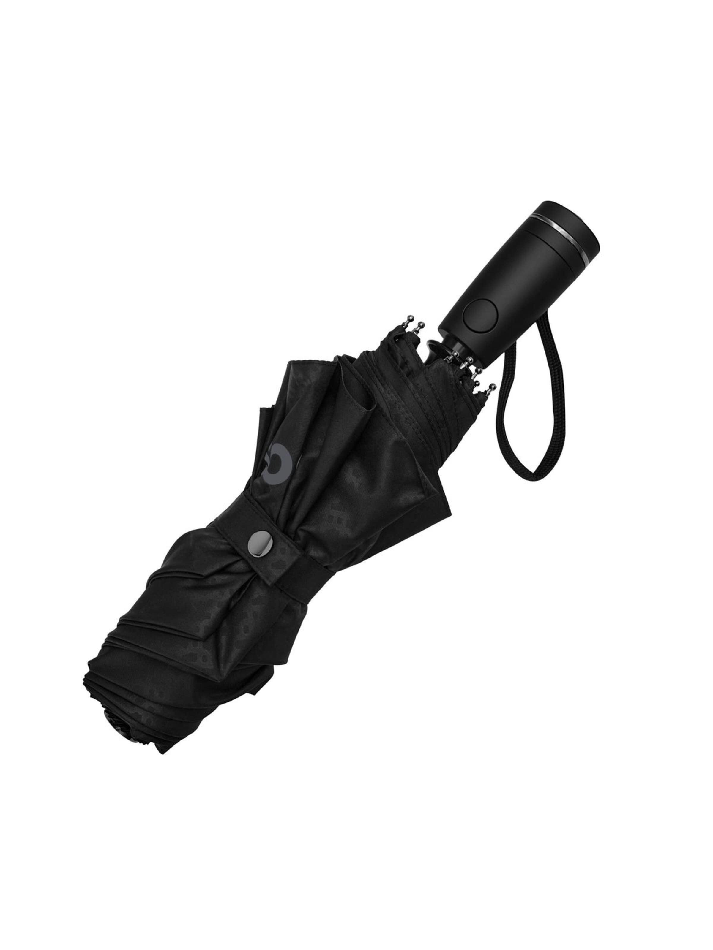 BOSS Paraplu 'Pocket umbrella Double B' in Grijs