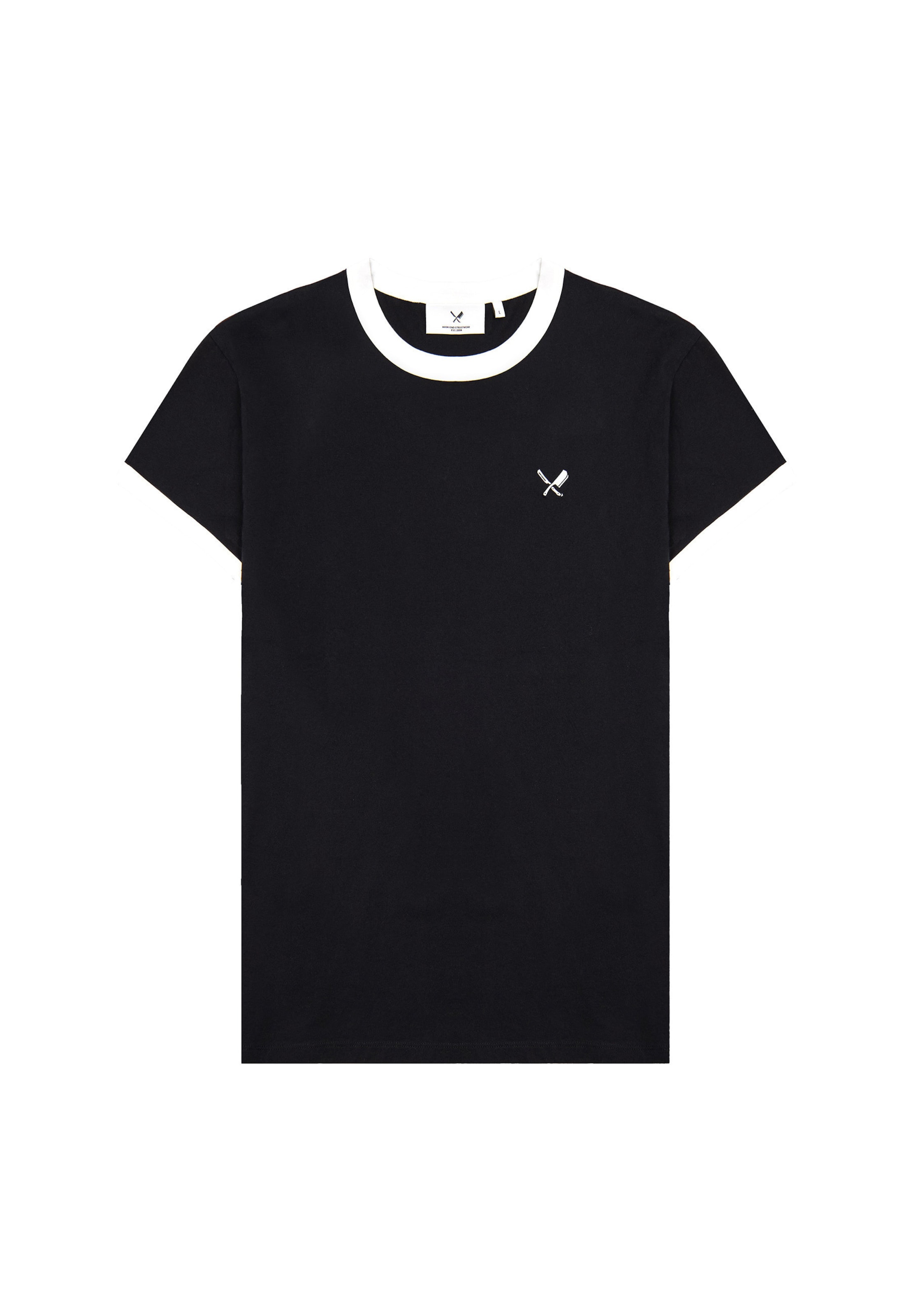 Maglietta Distorted People di colore nero / bianco, Visualizzazione prodotti