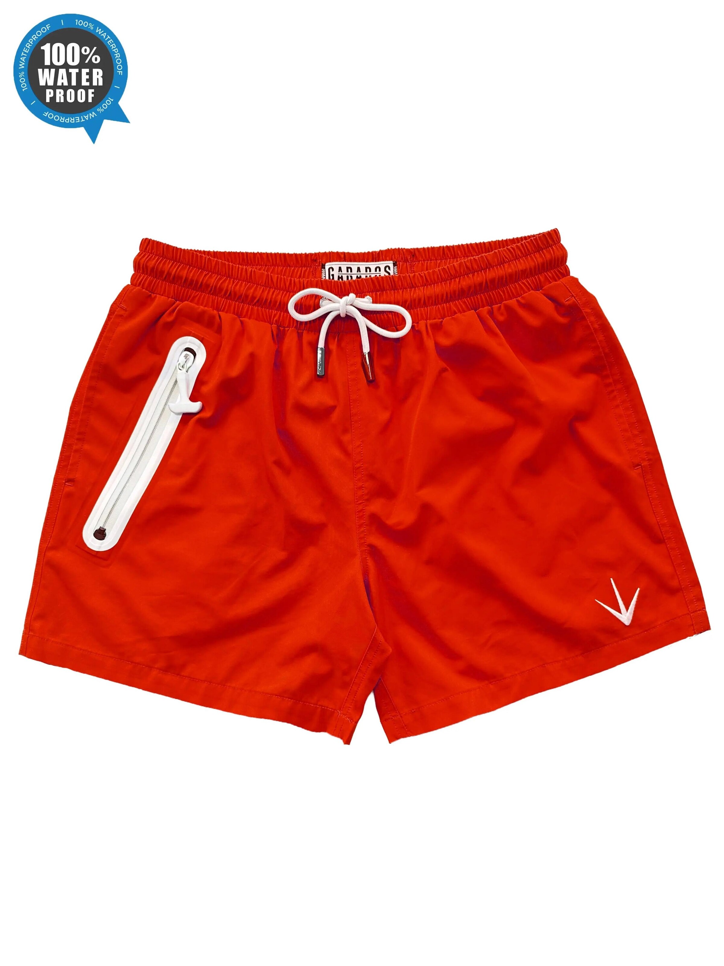 Garados Swim Board Shorts in Red: front