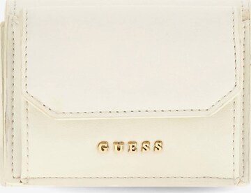 GUESS Wallet 'Noelle' in White: front