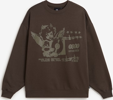 VANSSweater majica 'Earthbound' - smeđa boja: prednji dio