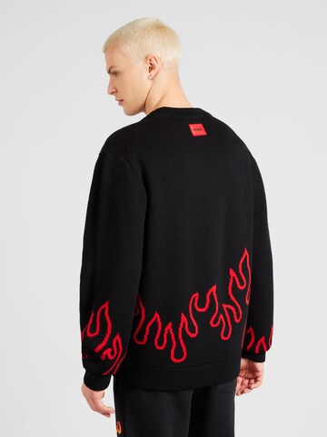 HUGO Red Пуловер 'Sfire' в черно