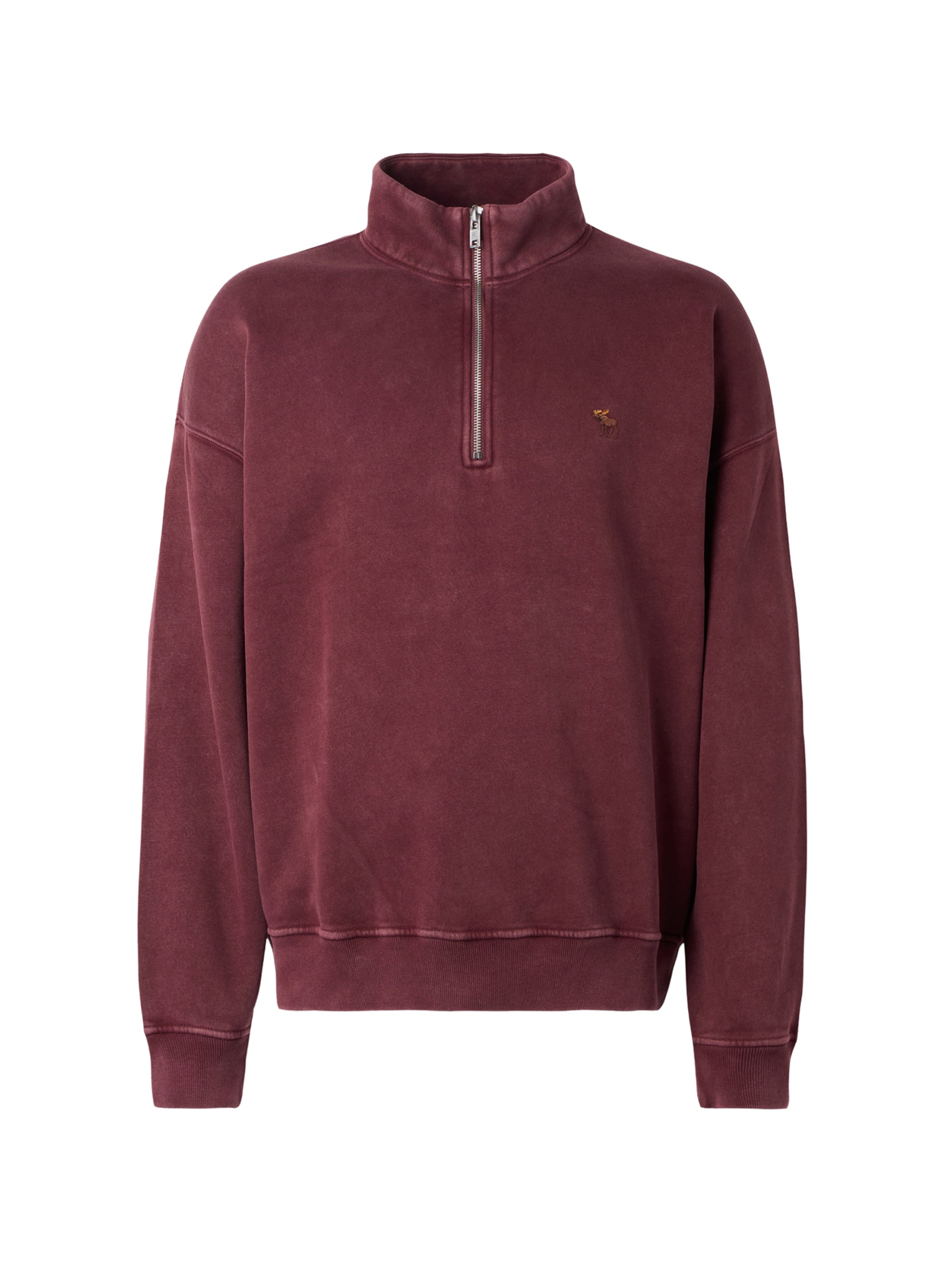 Sweat-shirt Abercrombie & Fitch en rouge : devant