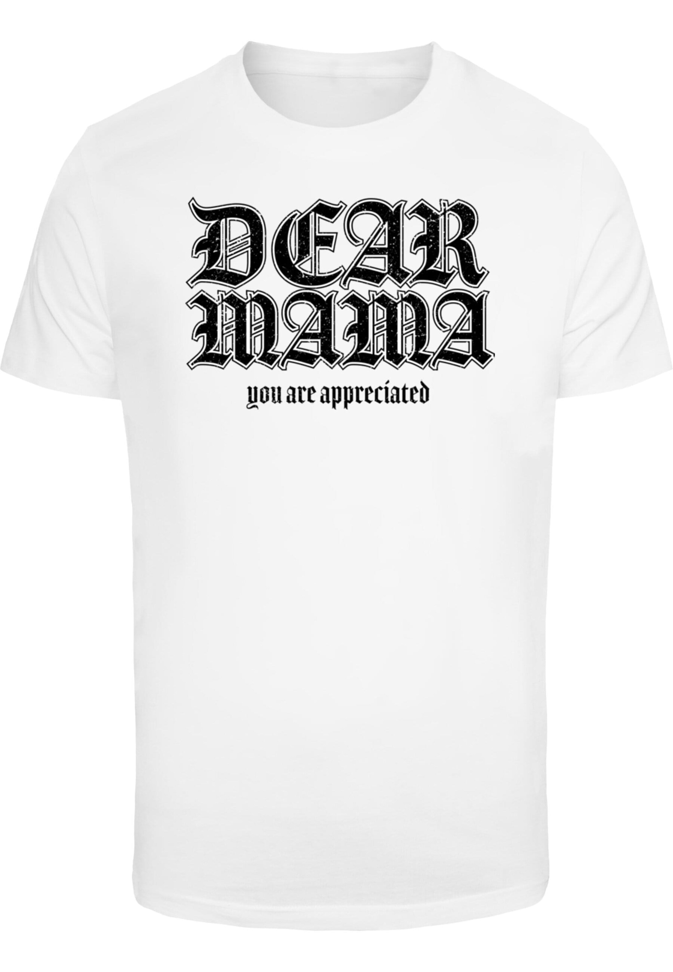 T-Shirt 'Dear Mama Tee ' Mister Tee en blanc : devant