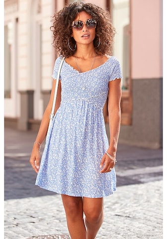LASCANA Letní šaty – modrá: přední strana
