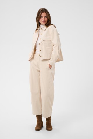 Cream Between-season jacket in Beige