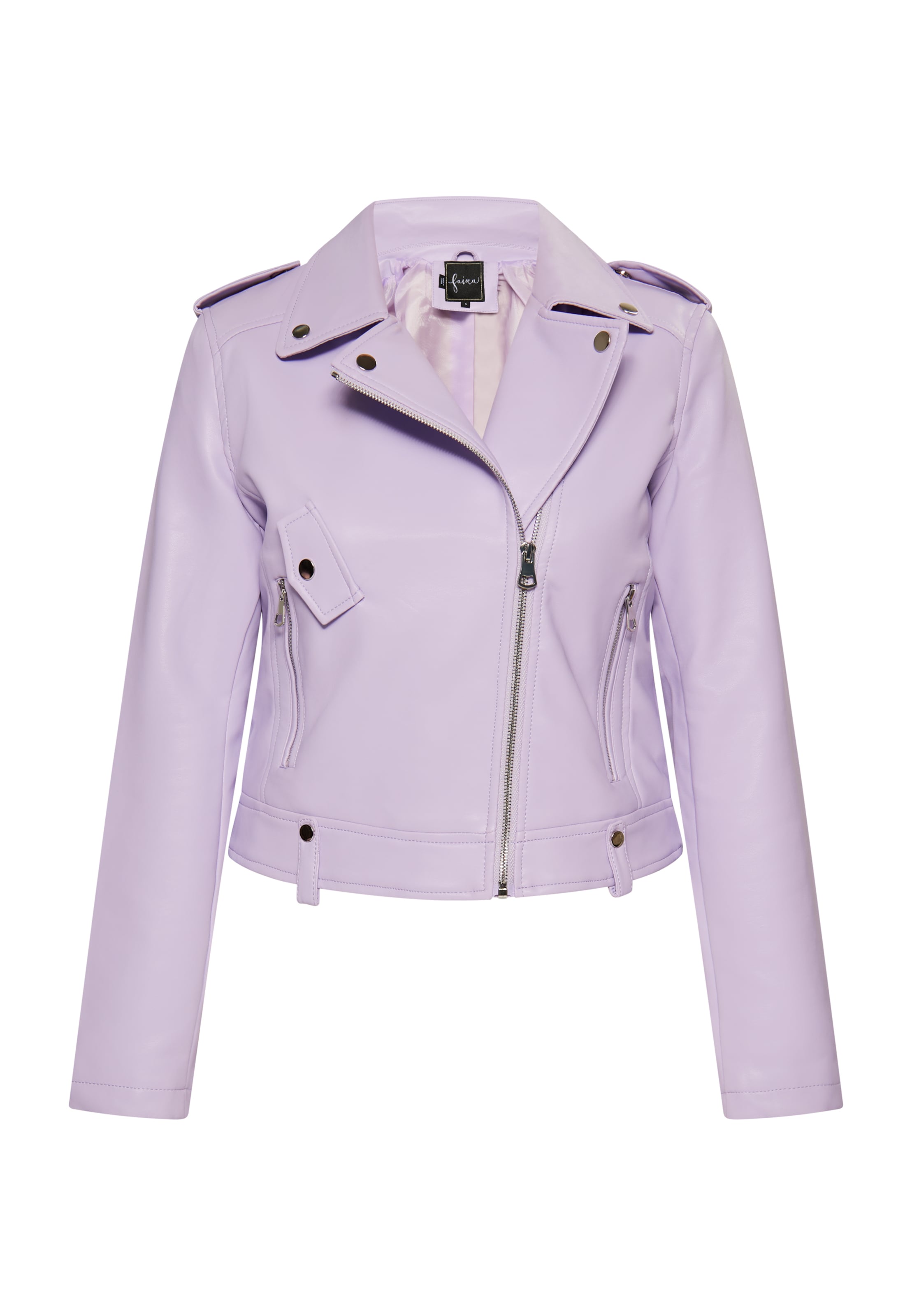 faina Φθινοπωρινό και ανοιξιάτικο μπουφάν σε λιλά: μπροστά