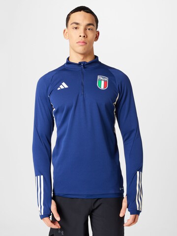 ADIDAS PERFORMANCE Sportsweatshirt 'Italien Tiro 23' in Blauw: voorkant