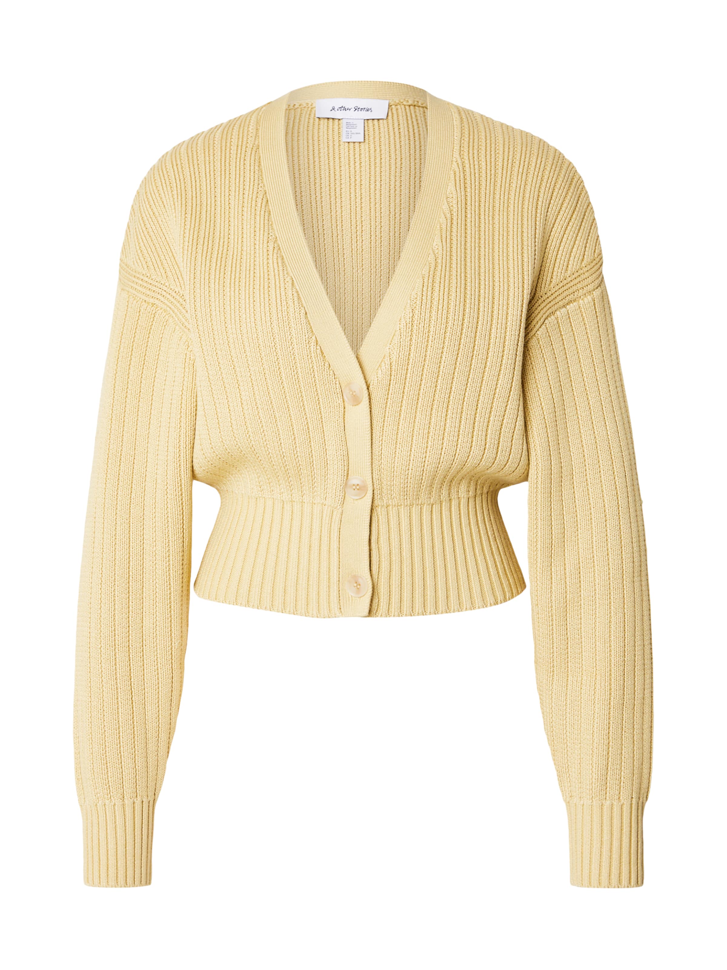 & Other Stories Cardigan en jaune, Vue avec produit