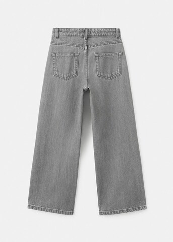 MANGO KIDS Wide leg Jeans 'Ollie' in Grey
