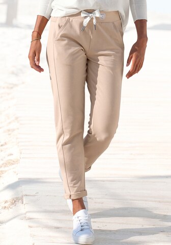 Elbsand Regular Broek in Beige: voorkant