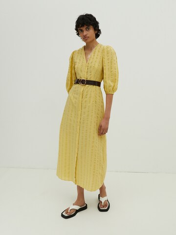 EDITED Shirt Dress 'Elena' in Yellow: front