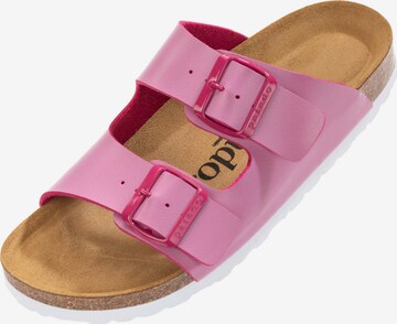 Palado Pantolette 'Korfu ' in Pink: predná strana