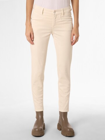 Cambio Slimfit Hose 'Pina' in Beige: Vorderseite