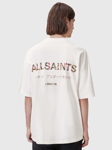 Maglietta 'Underground' di AllSaints in bianco: frontale