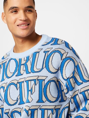 Fiorucci Pullover 'Intarsia' in Blau