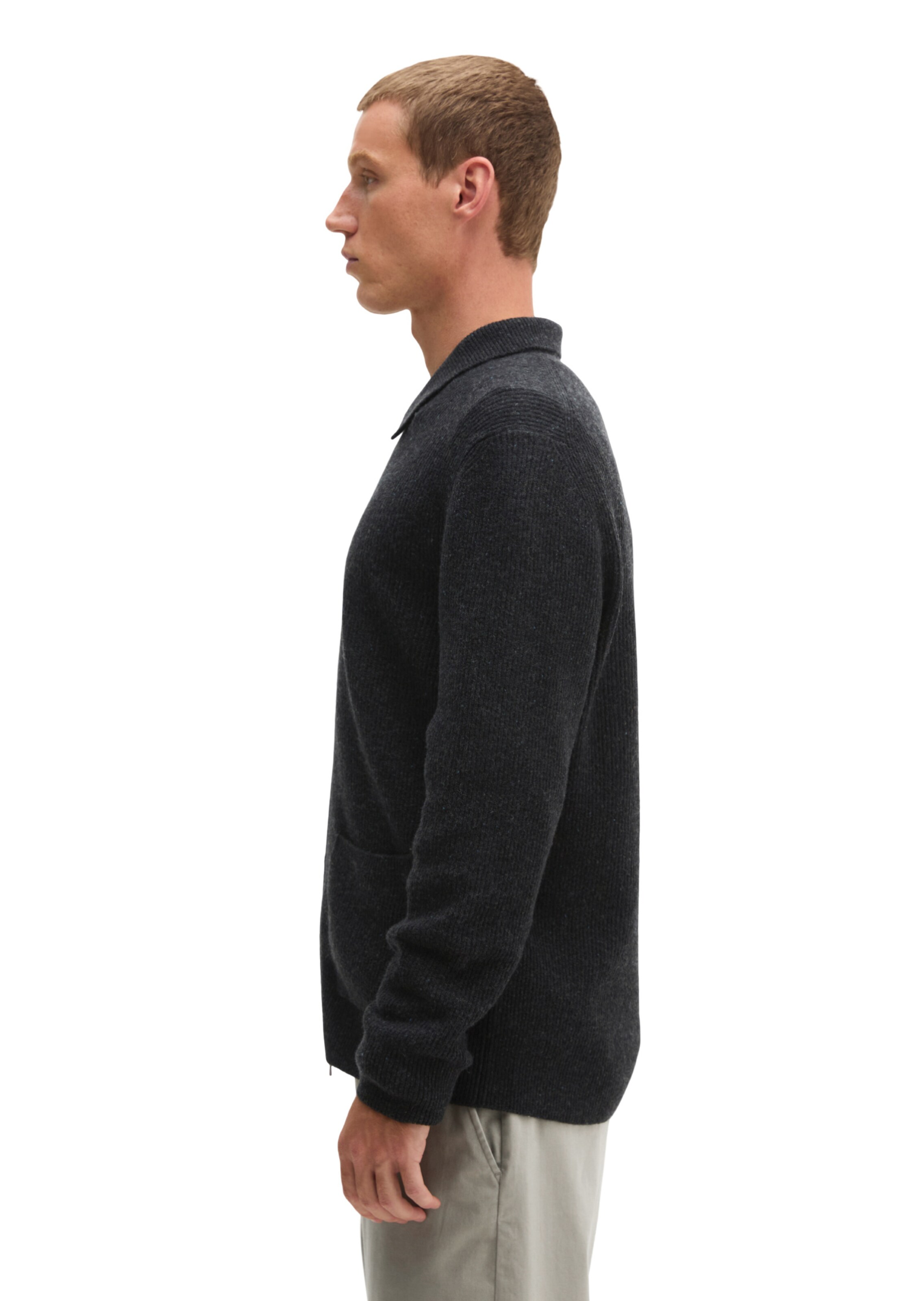 Marc O'Polo Strickjacke in Grau: Seite