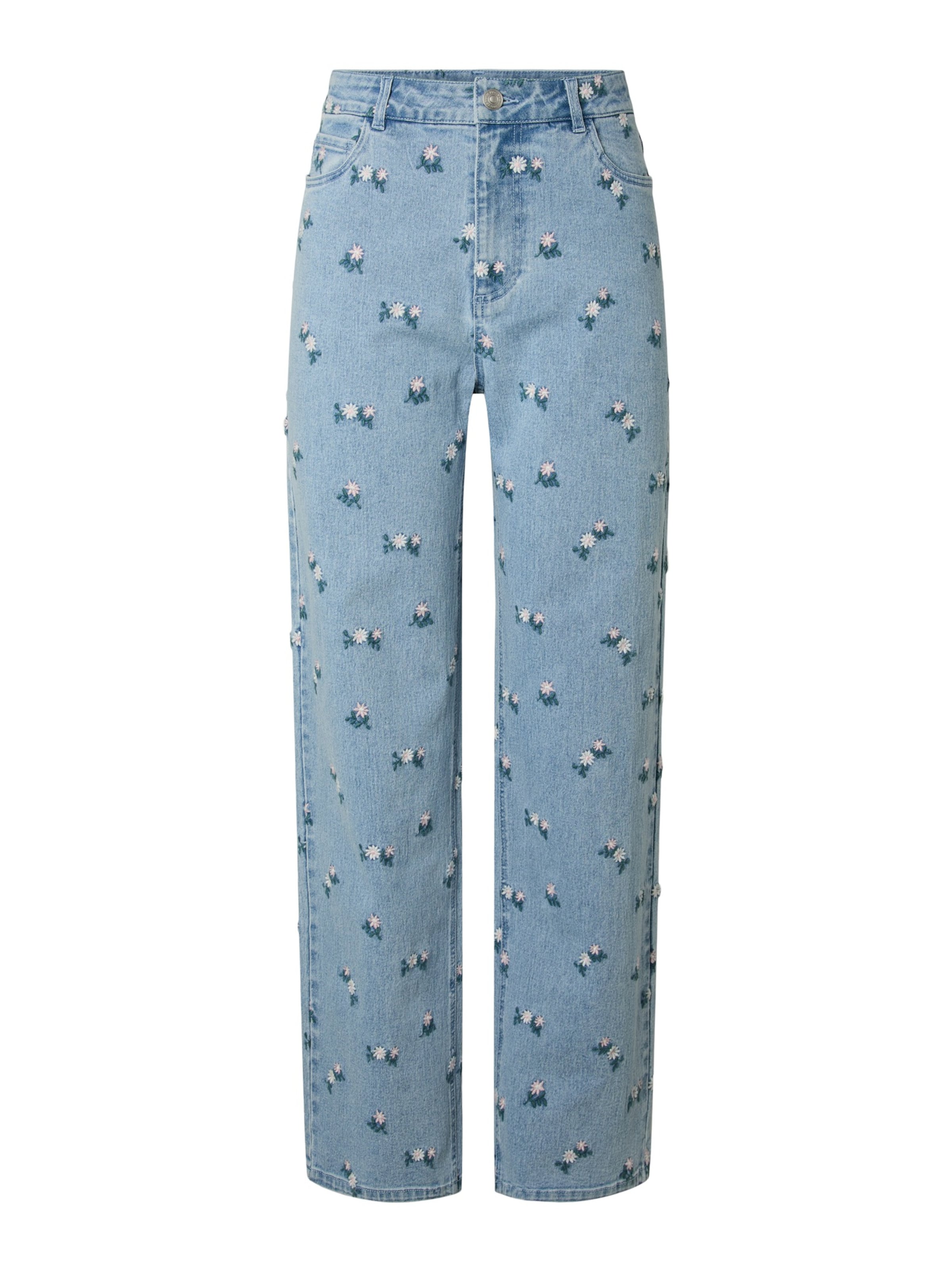 PIECES Regular Jeans 'PCFlora' in Blau: Vorderseite