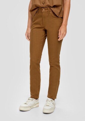 s.Oliver Skinny Jeans 'Betsy' in Brown: front