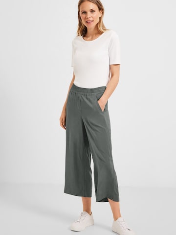 CECIL Wide leg Broek 'Neele' in Groen