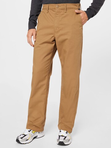 VANS Loose fit Chino Pants 'Authentic' in Brown: front