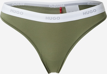 HUGO Стринг в зелено: отпред