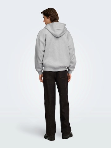 Only & Sons Zip-Up Hoodie 'ONSCERES' in Grey