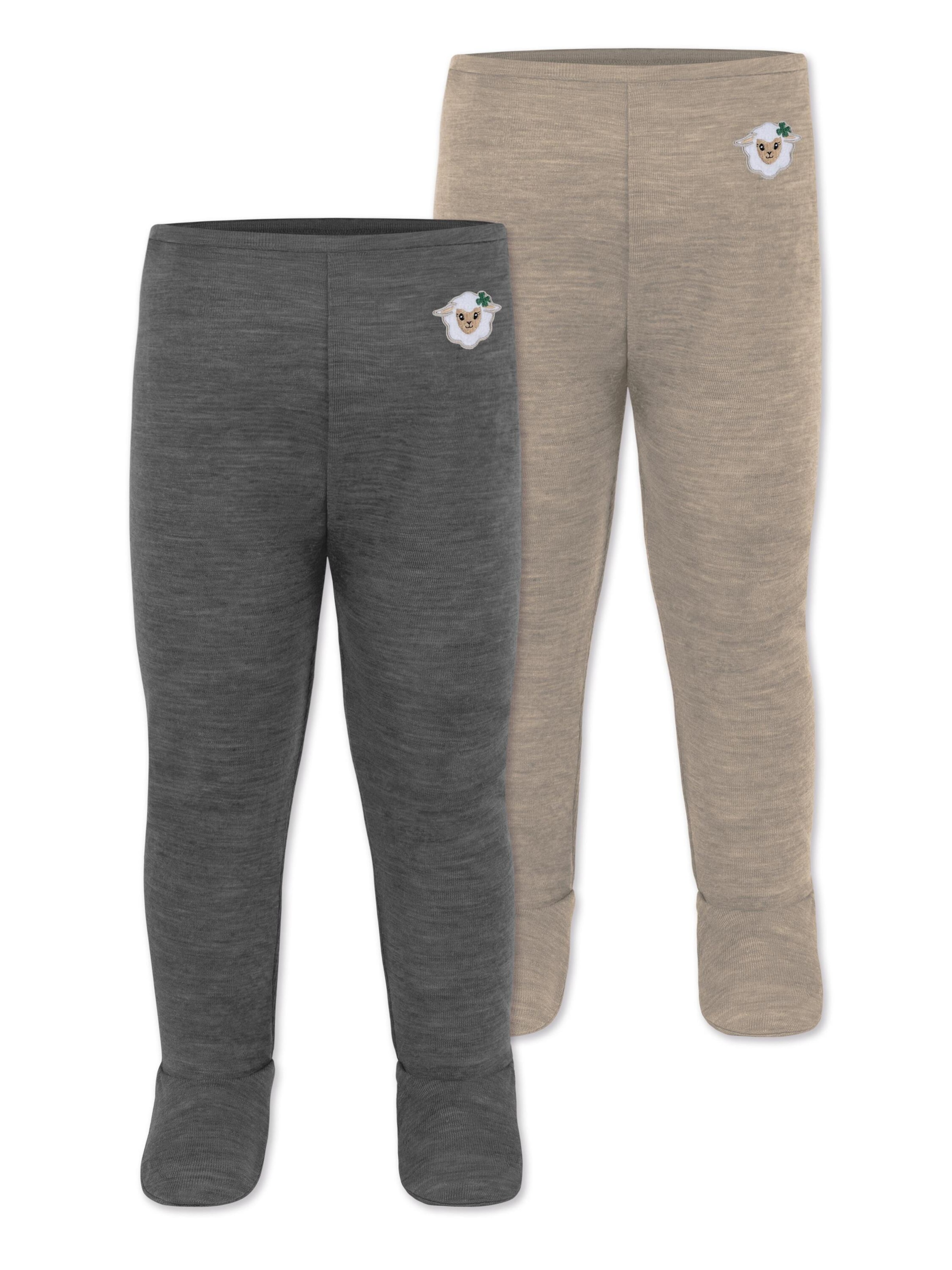 Pantalon normani en beige : devant