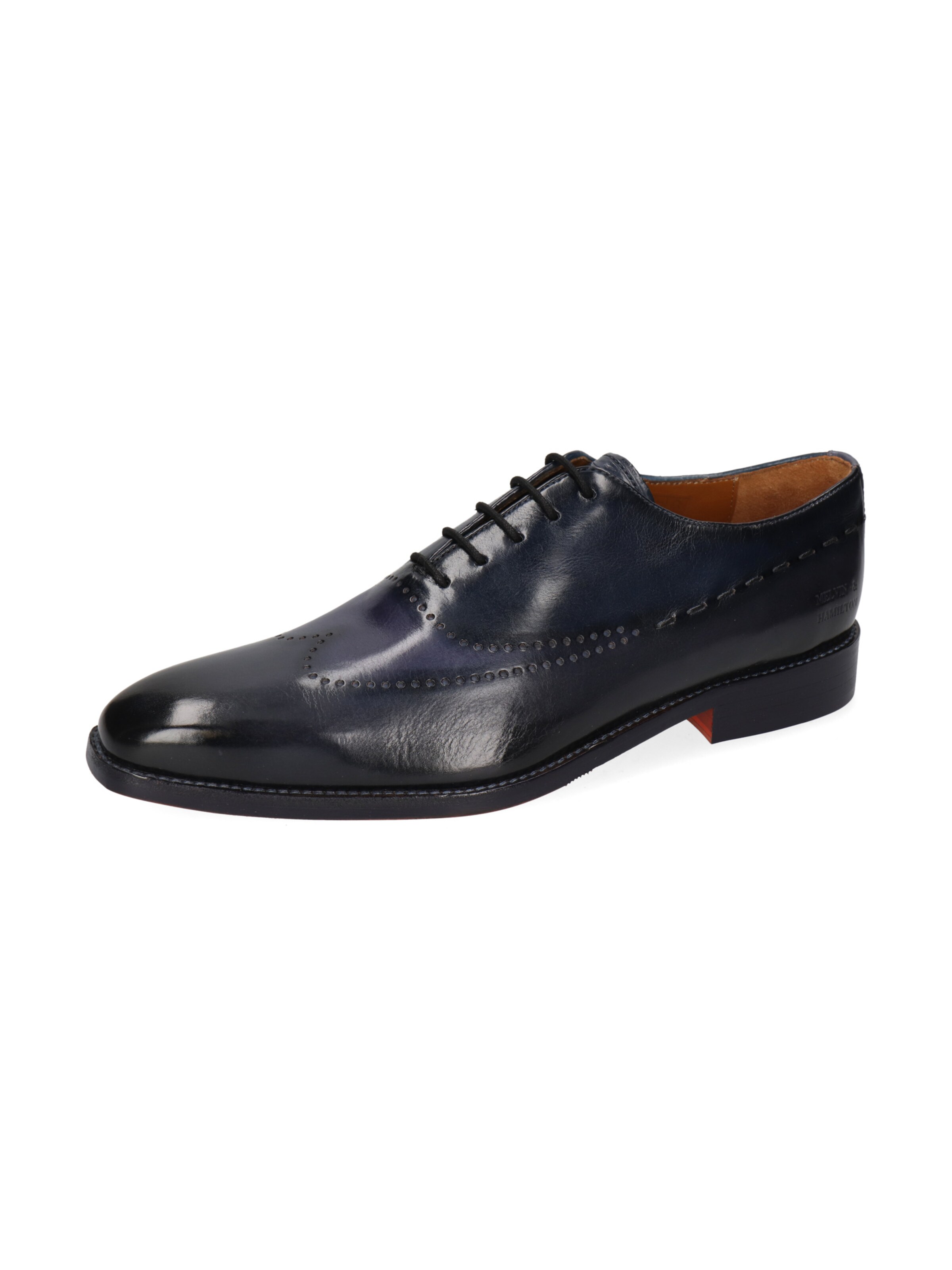 MELVIN & HAMILTON Lace-Up Shoes 'Lawrence 1' in Blue: front
