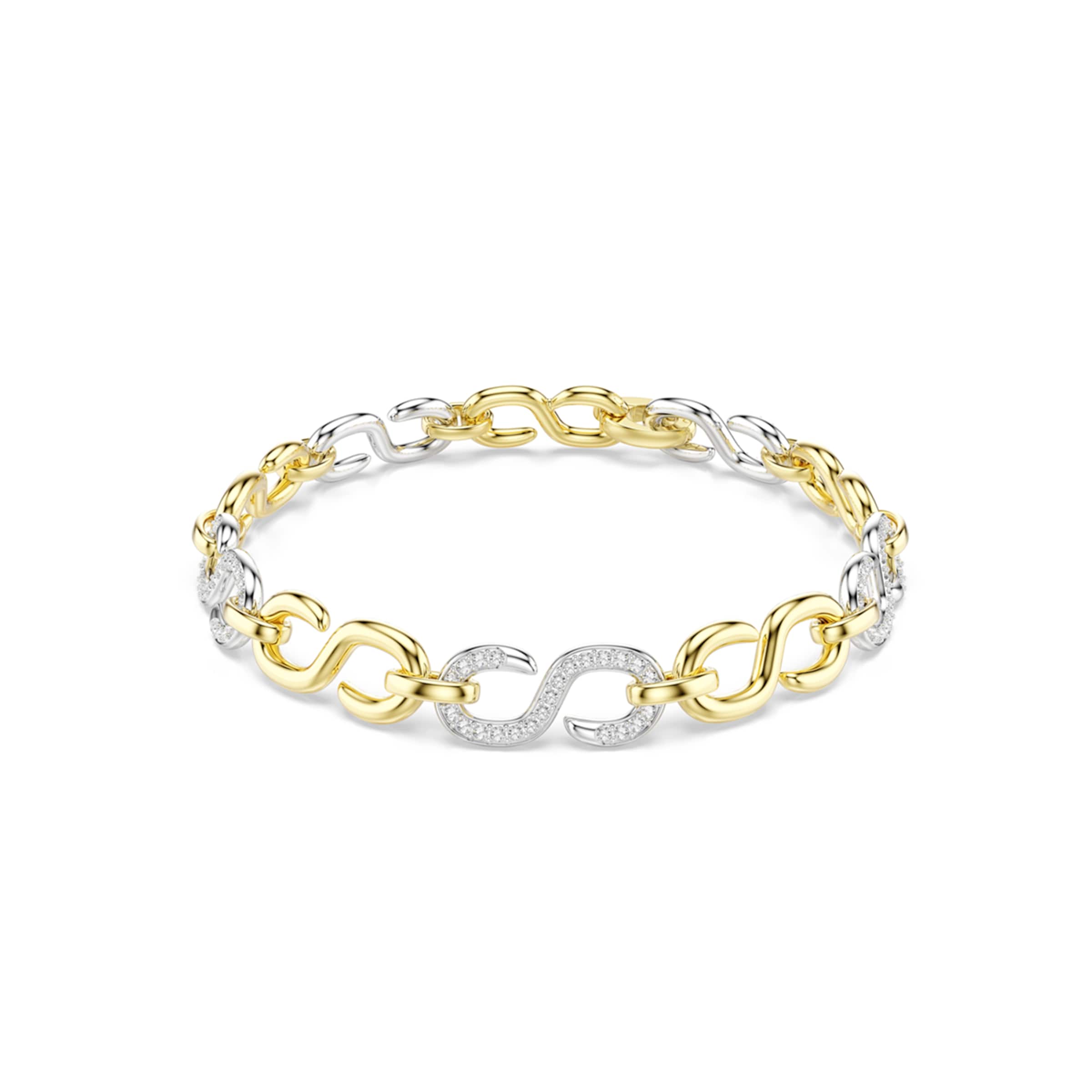 Swarovski Bracelet en One Size en or / argent / transparent, Vue avec produit
