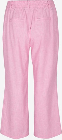 Zizzi Szeroka nogawka Spodnie 'Mkoopa' w kolorze różowy