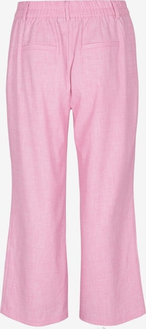 Zizzi Wide Leg Hose 'Mkoopa' in Pink