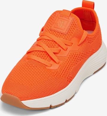 Baskets basses Marc O'Polo en orange : devant
