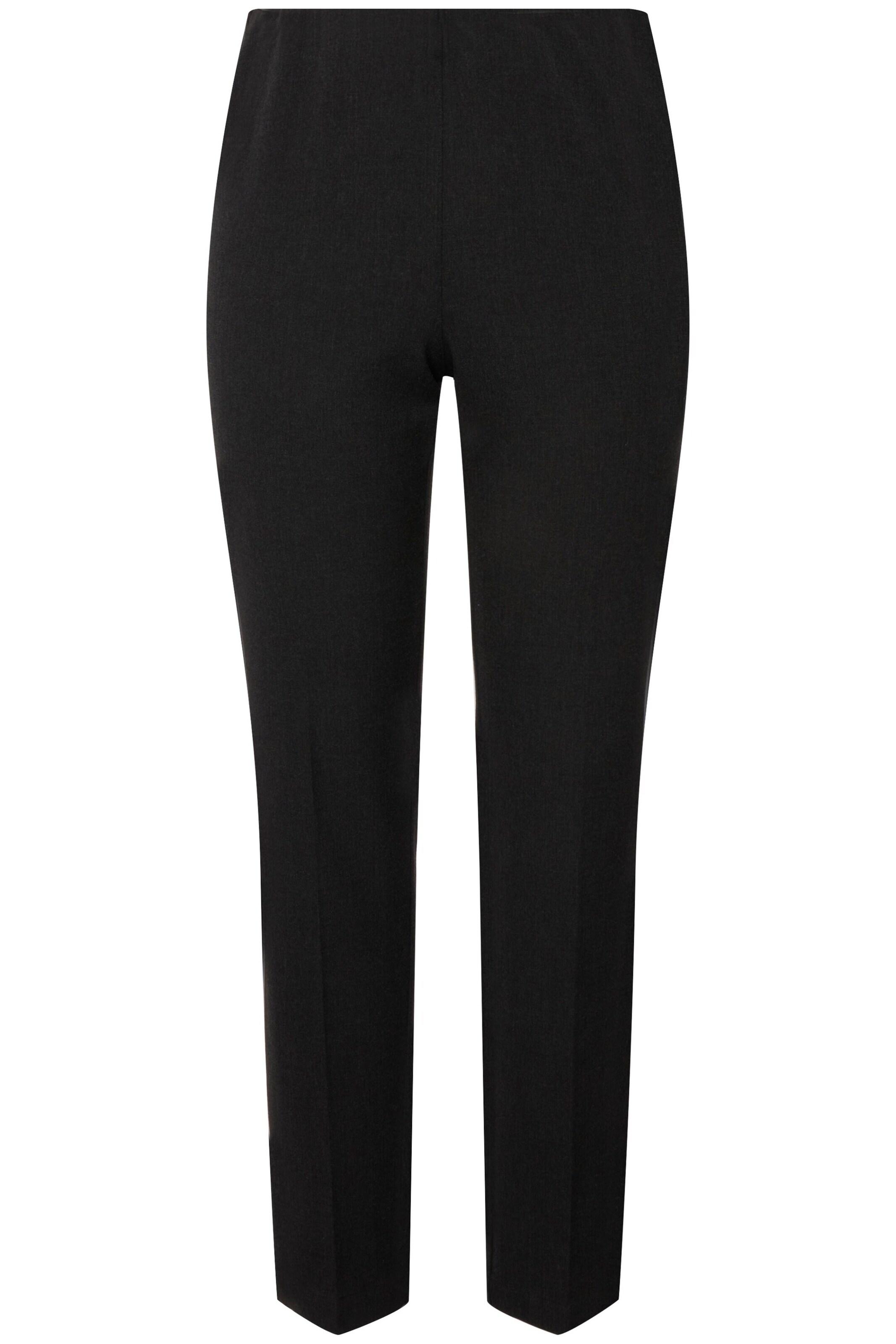 Ulla Popken Regular Hose in Schwarz: Vorderseite