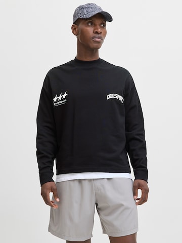 Sweat-shirt 'JCOSIGNAL' JACK & JONES en noir