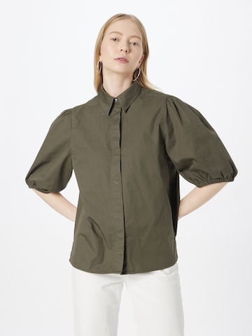 Marc O'Polo Blouse in Groen: voorkant