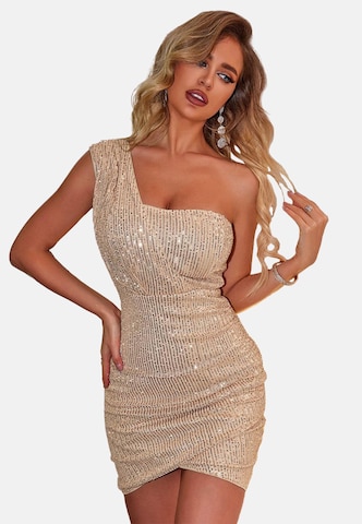 Moda Minx Cocktailkleid in Gold
