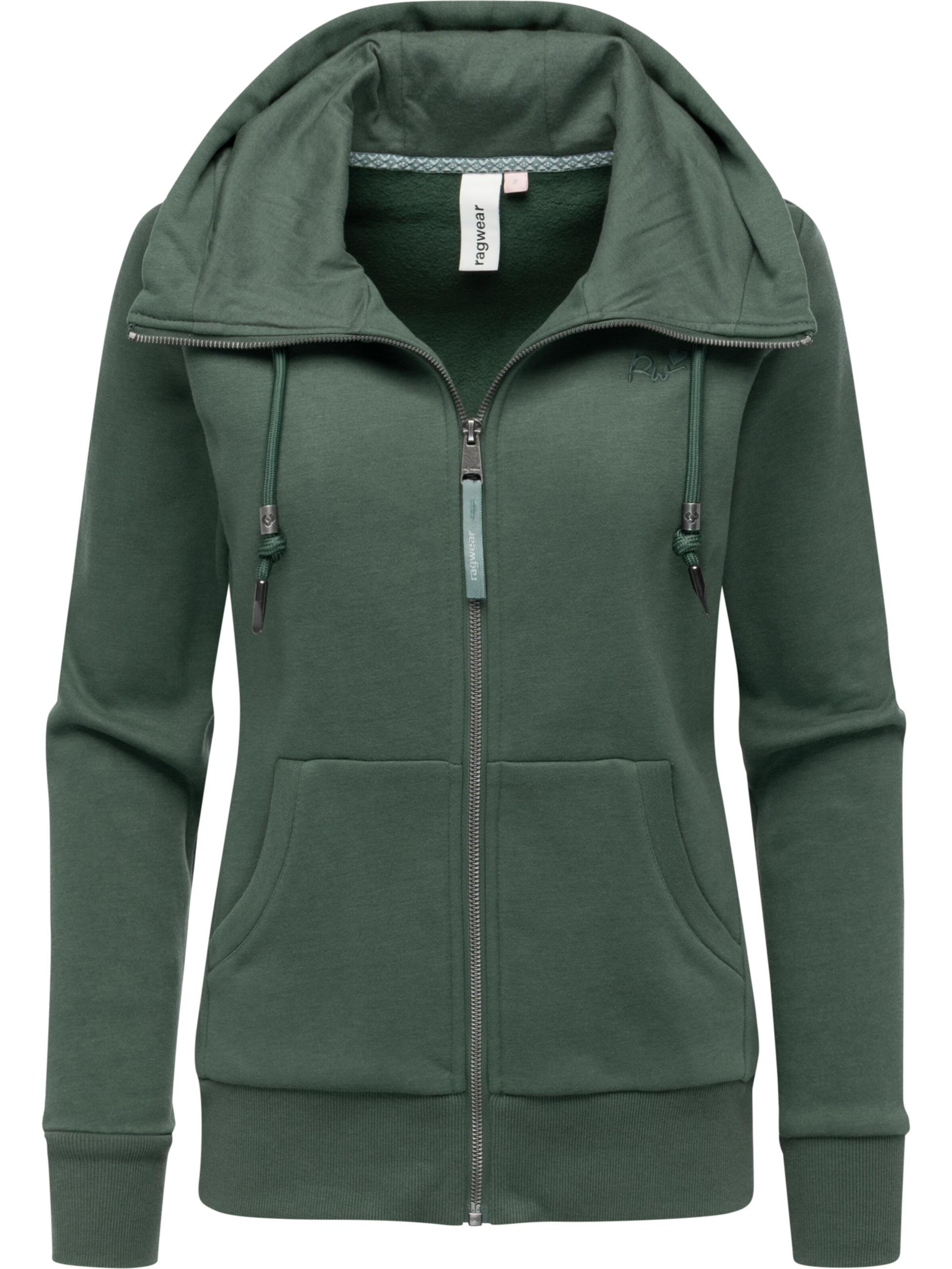 Ragwear Sweatvest 'Neskia' in Groen: voorkant